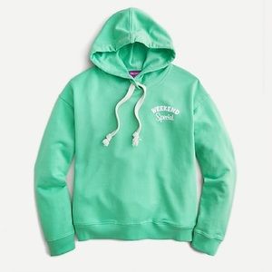 Edie Parker X J.Crew "Weekend Special" hoodie